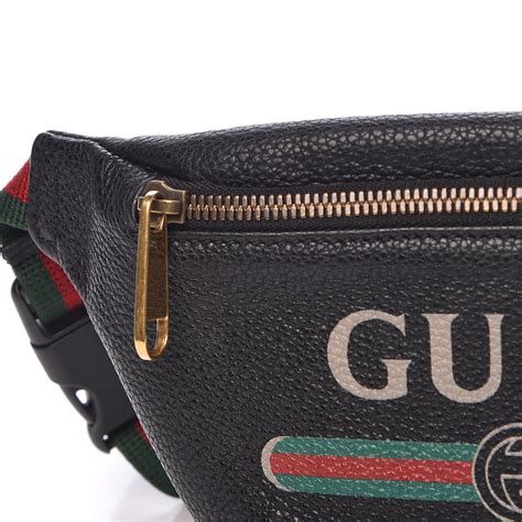 gucci print belt bag black|Gucci gg belt bag price.